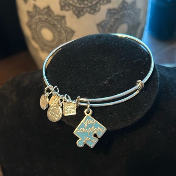 Alex and Ani you complete me puzzle piece bracelet - Picture 1 of 2